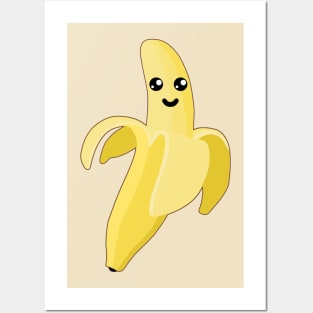 Cute Kawaii Banana fruit Posters and Art